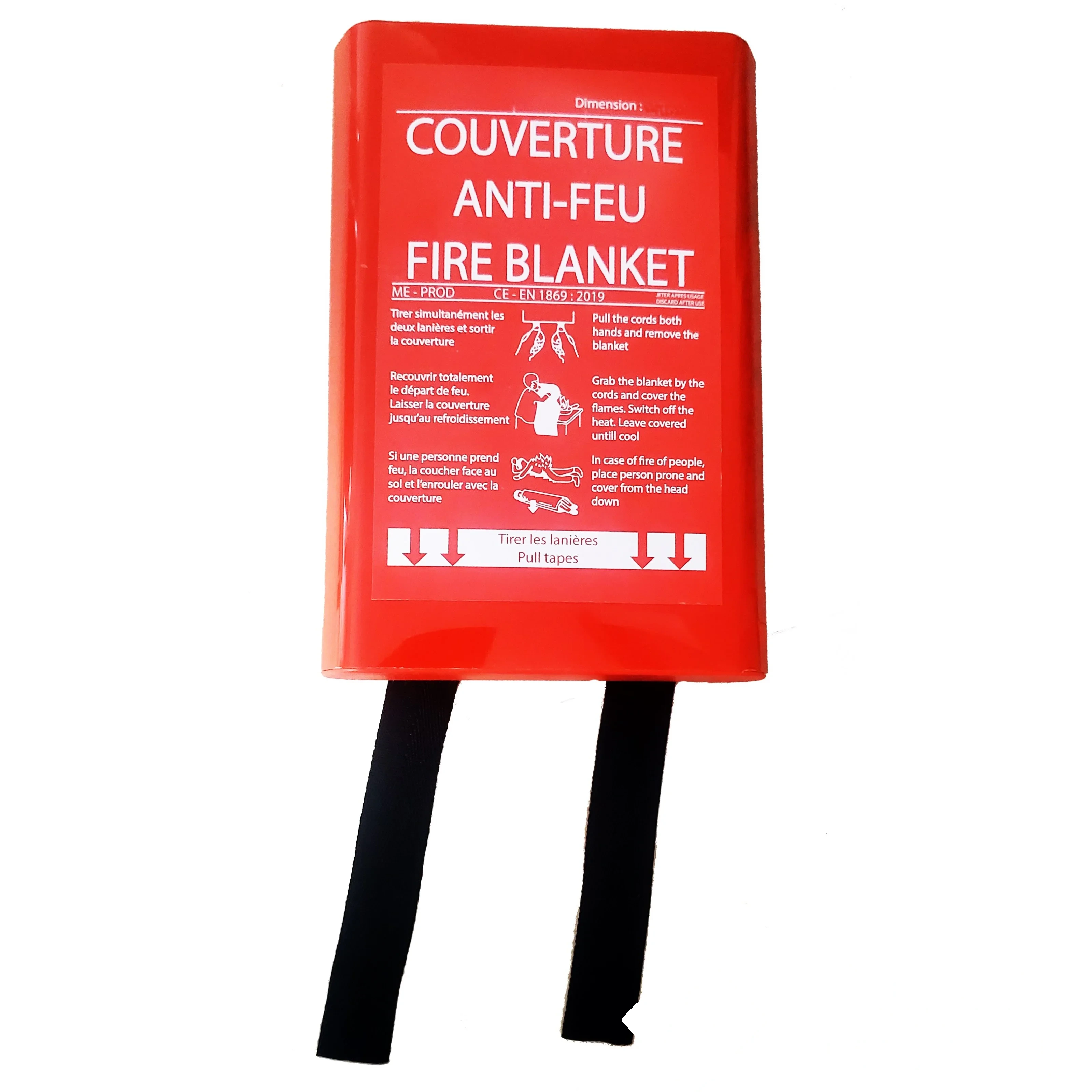 Couverture anti feu rigide 1,20 × 1,20 m. Norme EN 1869 — image 1