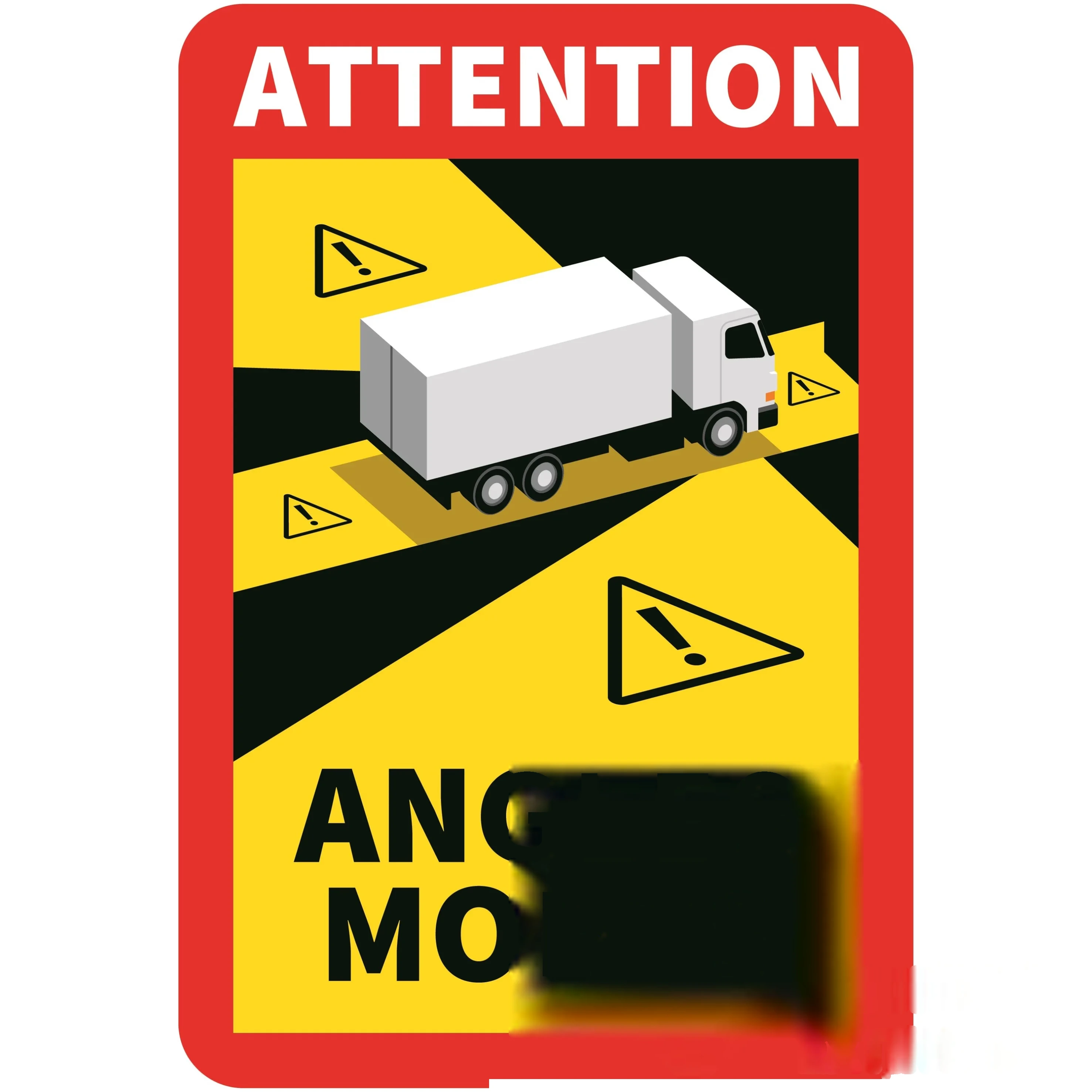 Lot de 6 - Adhésif obligatoire angle mort pour camion — image 1
