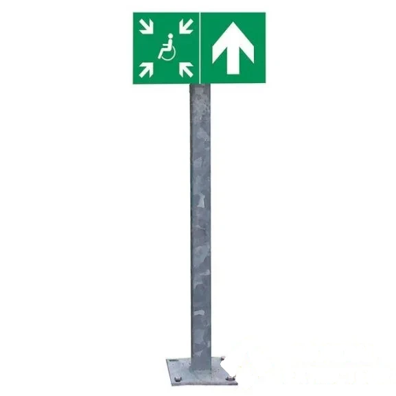 Mât de fixation télescopique en acier galvanisé 1 m à 1M50 — image 1