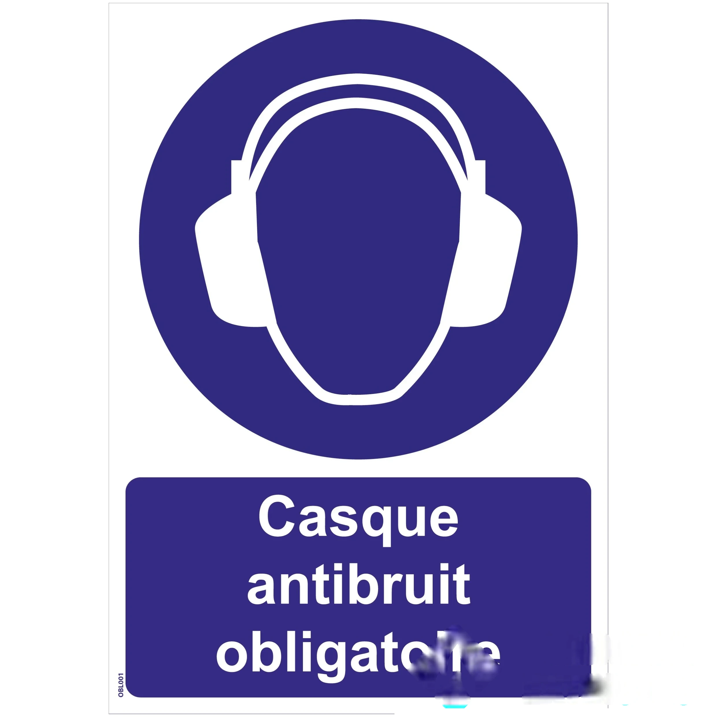 Panneaux "Casque antibruit obligatoire" - PVC A5 — image 1