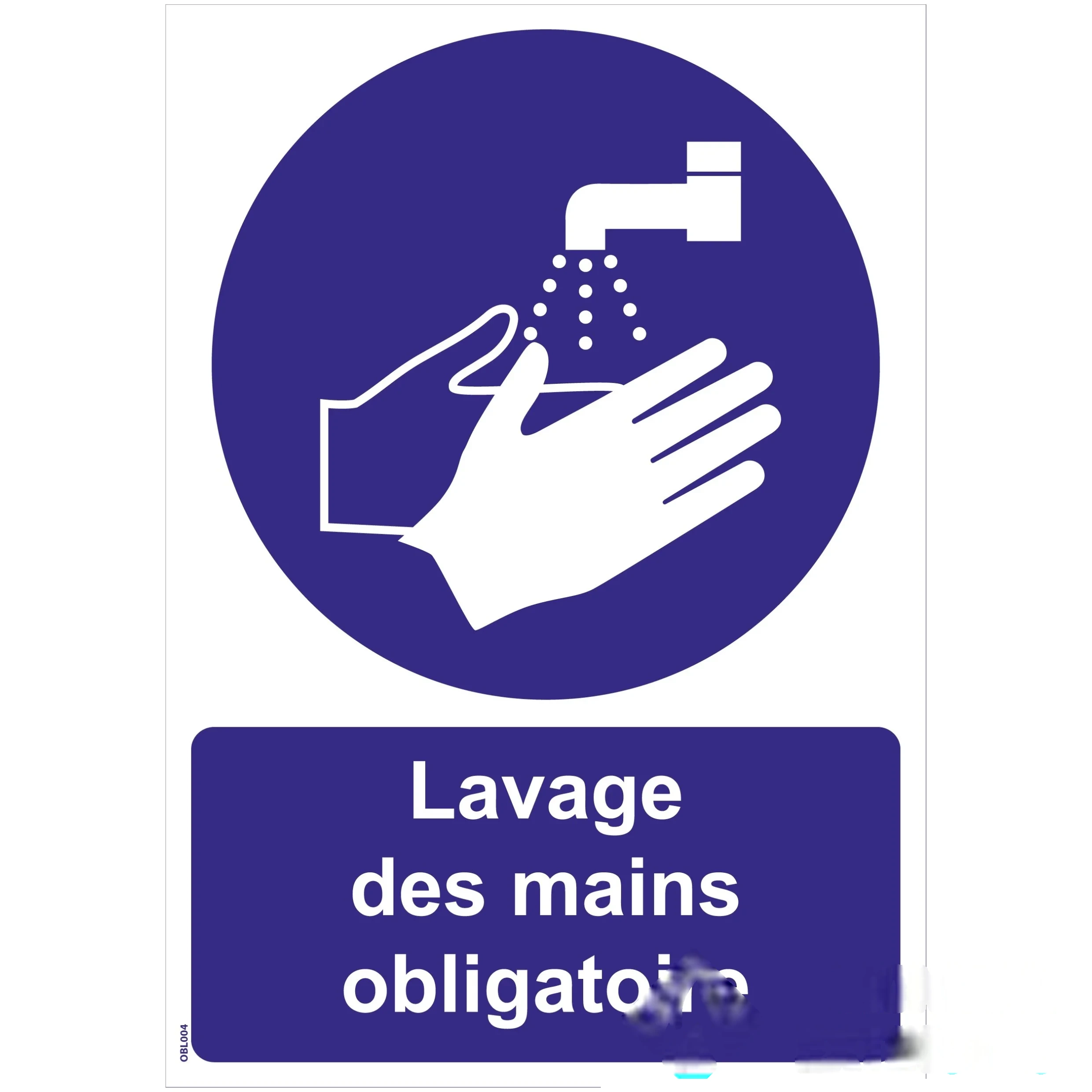 Panneaux "Lavage des mains obligatoire" - PVC A4 — image 1