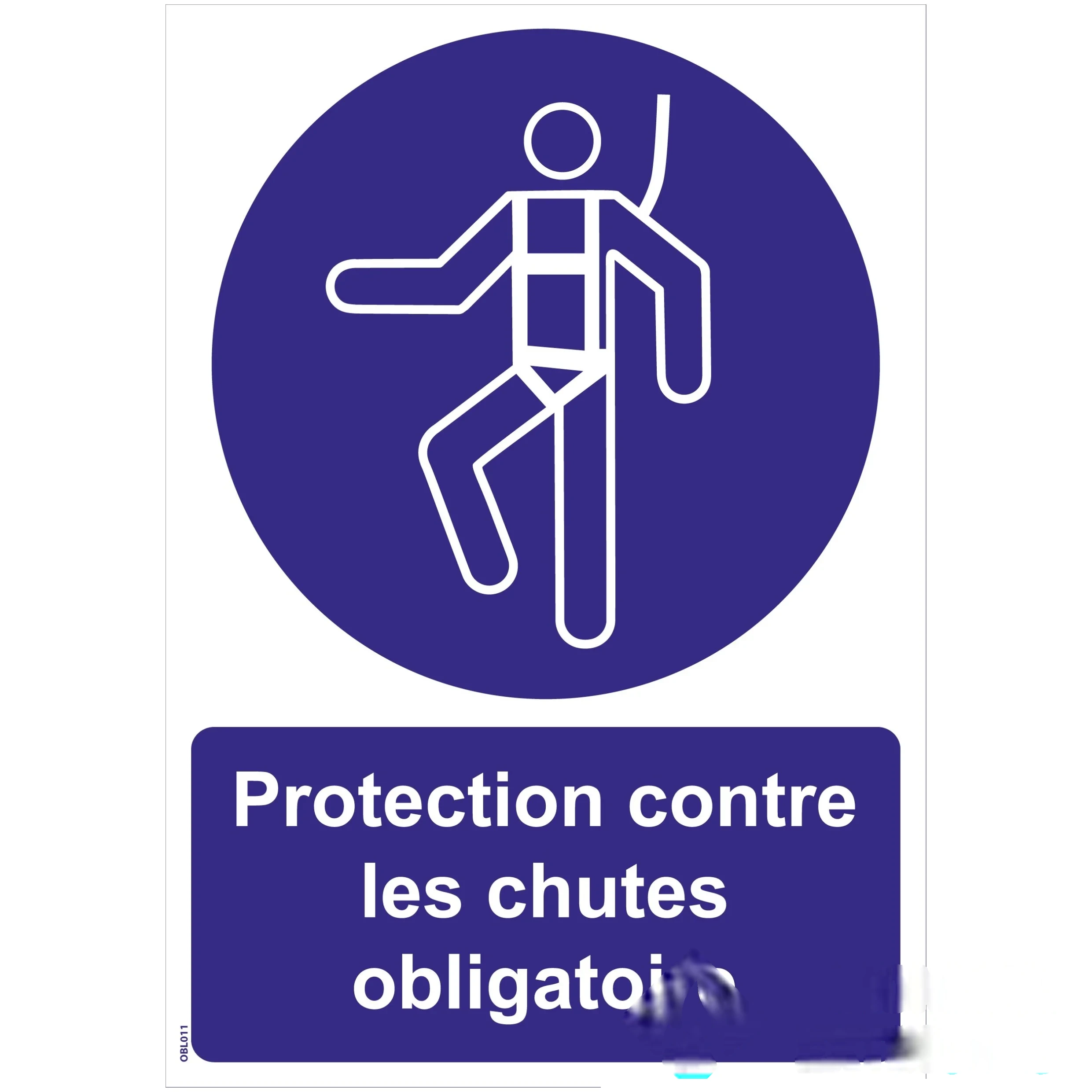 Panneaux "Protection contre les chutes obligatoire" - PVC A5 — image 1