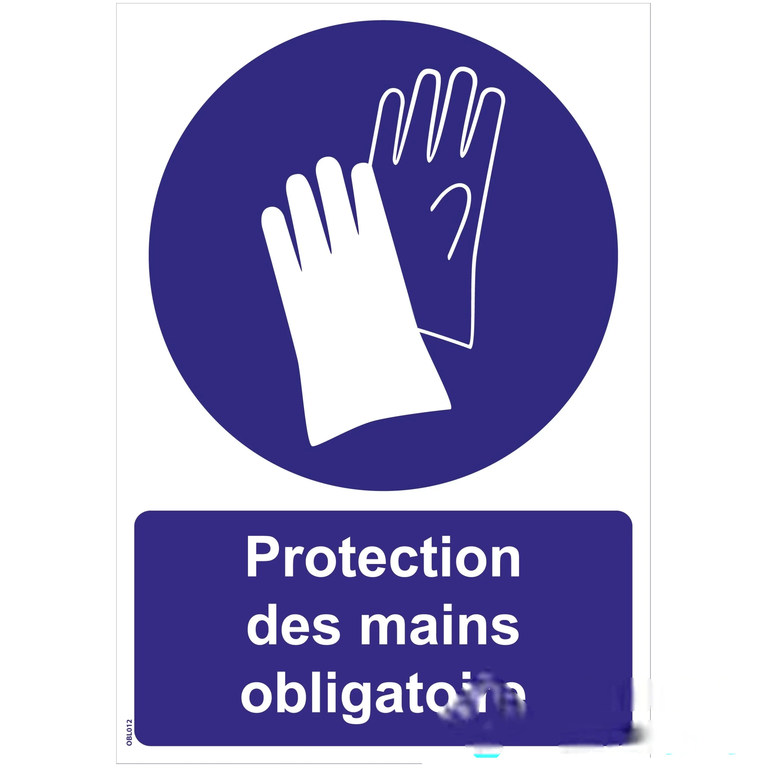 Panneaux "Protection des mains obligatoire" - PVC A5 — image 1