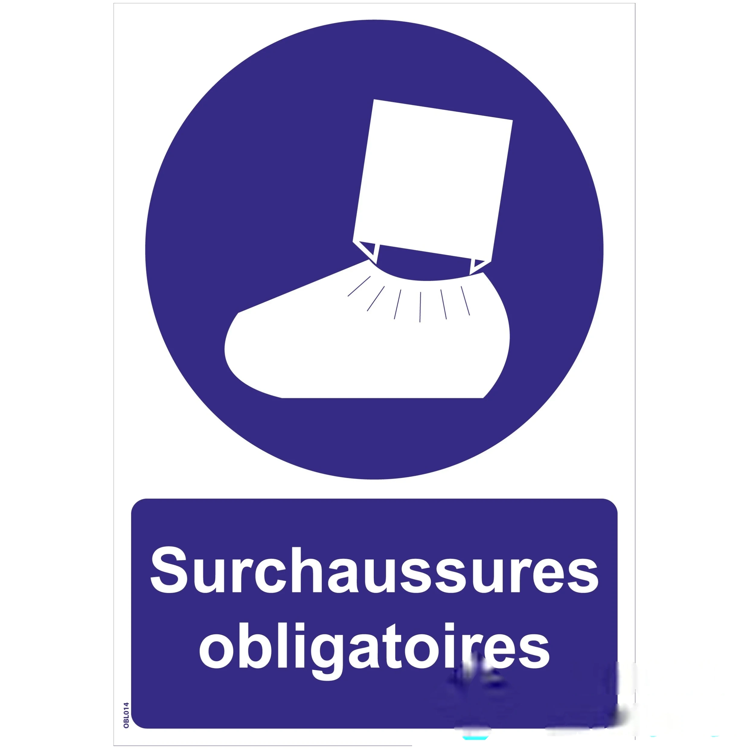 Panneaux "Surchaussures obligatoire" - PVC A4 — image 1