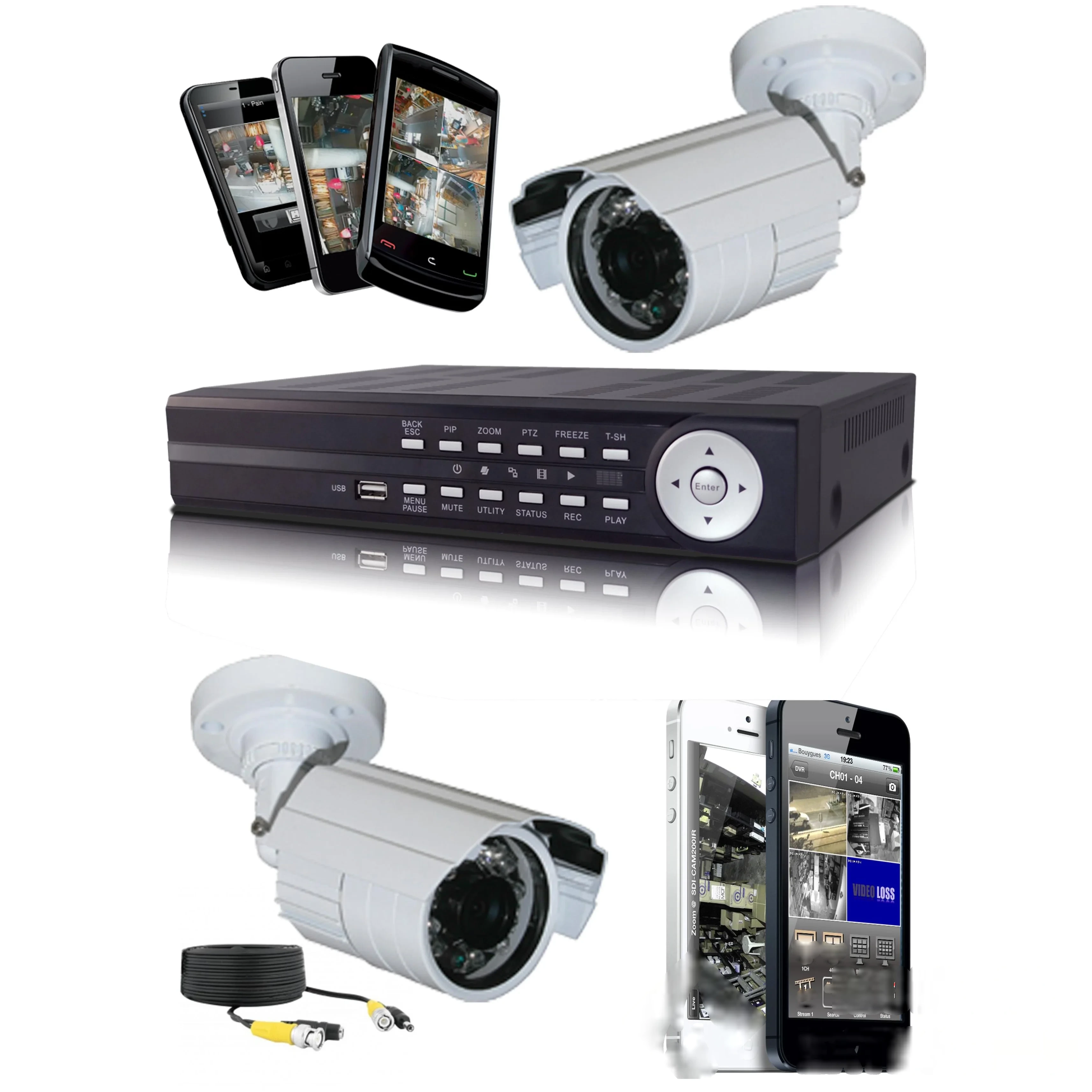 Pack complet de vidéo surveillance à installer soi - même — image 1