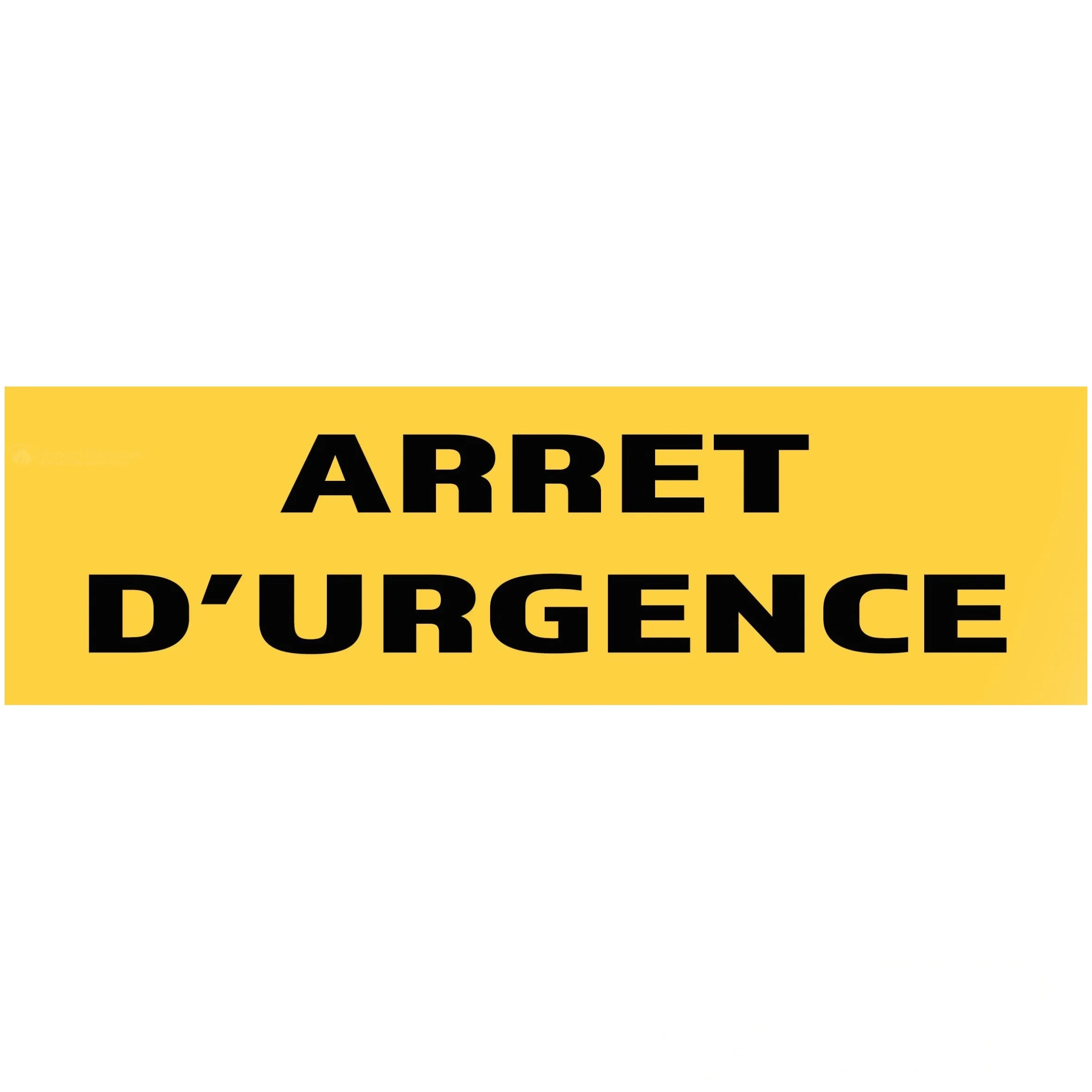 10 Panneaux "arrêt d'urgence" 200 mm × 60 mm — image 1