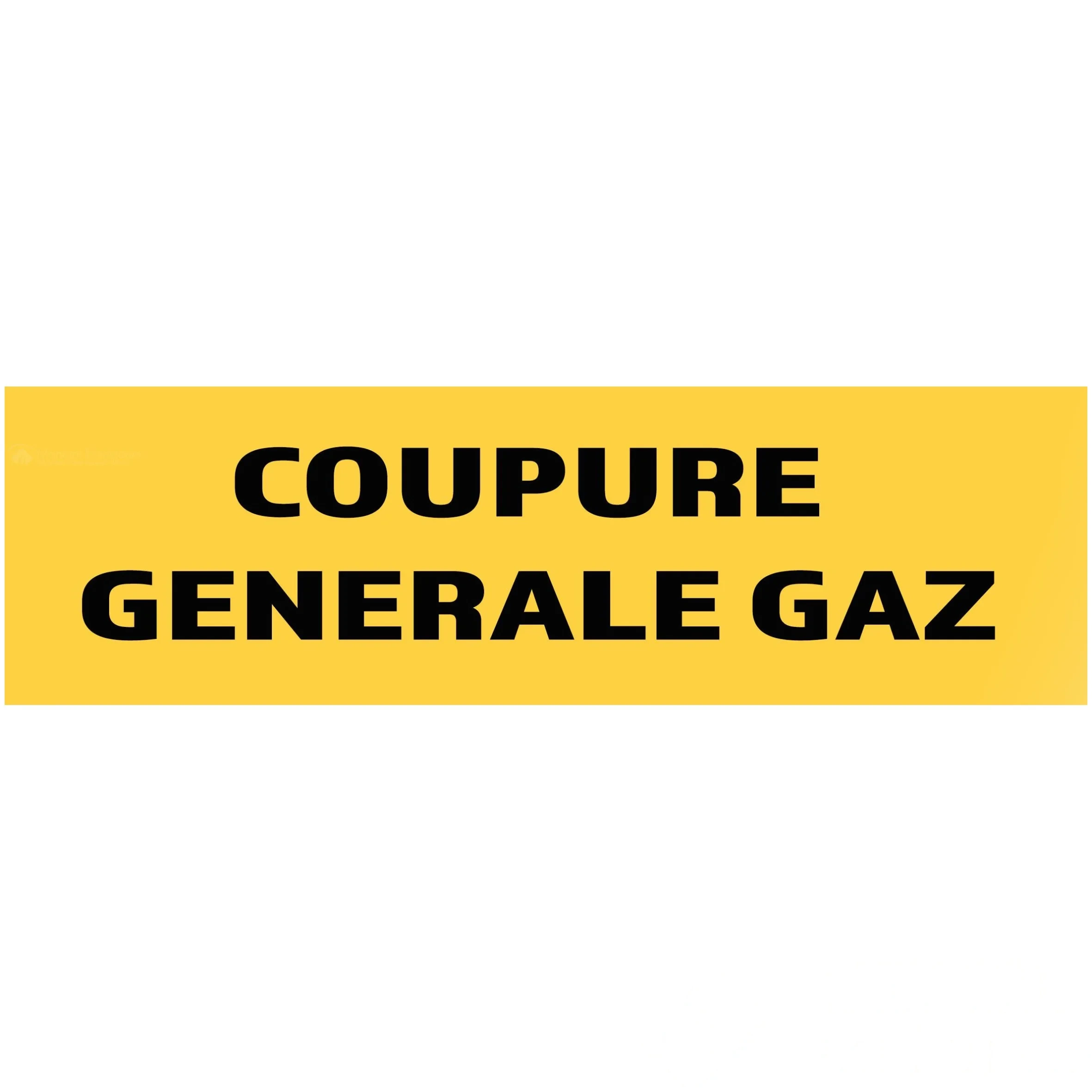 10 Panneaux "Coupure générale gaz" 200 mm × 60 mm — image 1