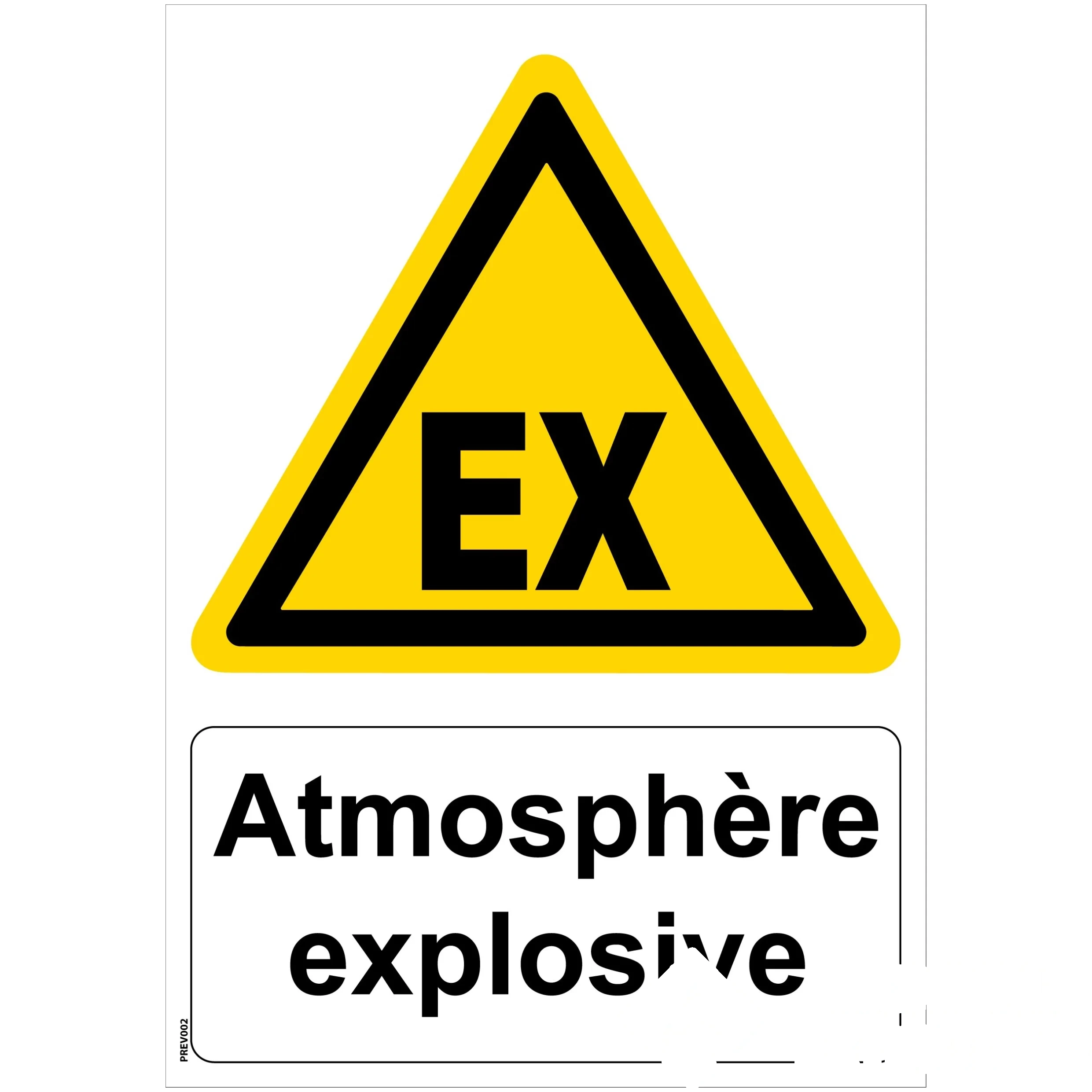 Panneau "Atmosphère explosive" - PVC A4 — image 1