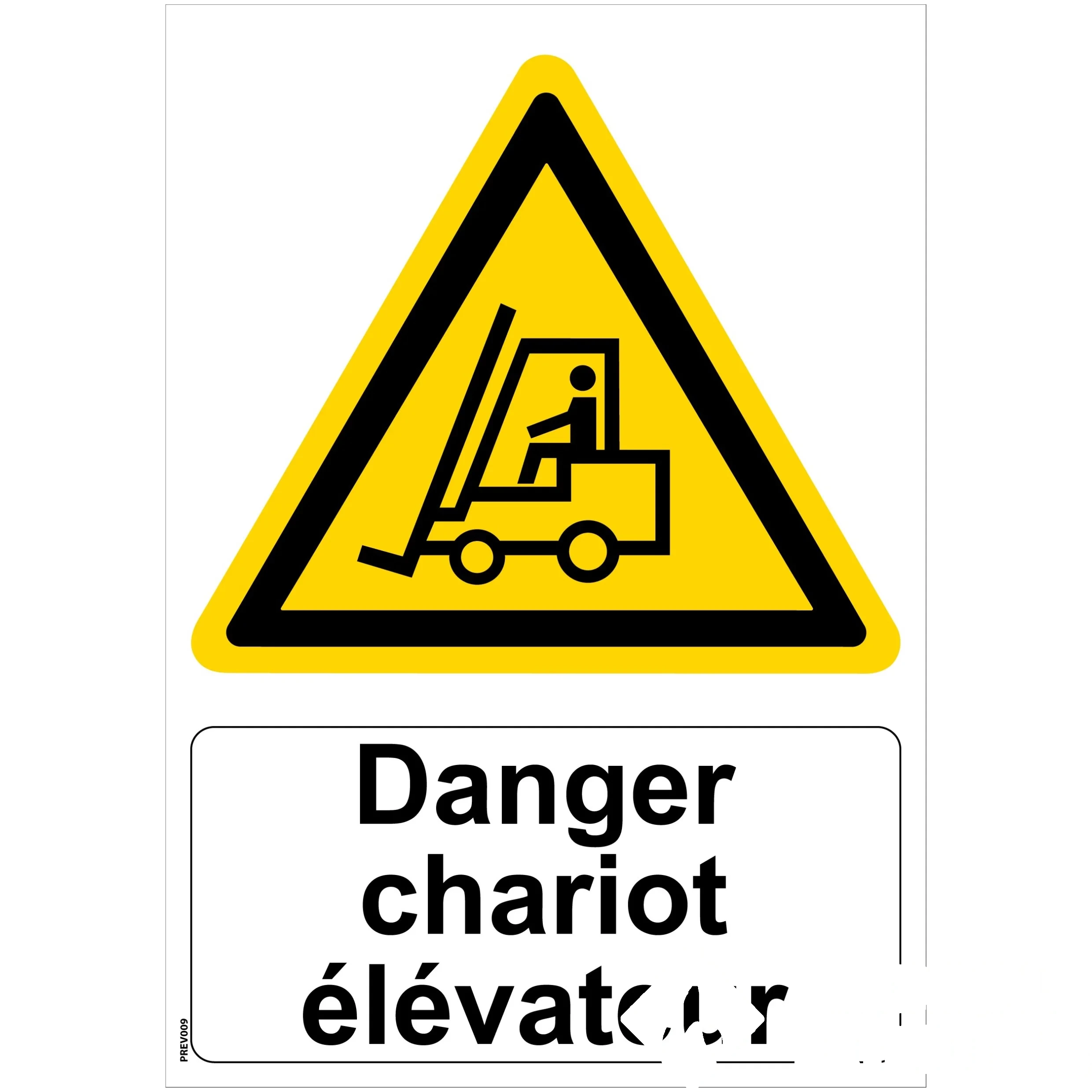 Panneau "Danger chariot élévateur" - PVC A5 — image 1