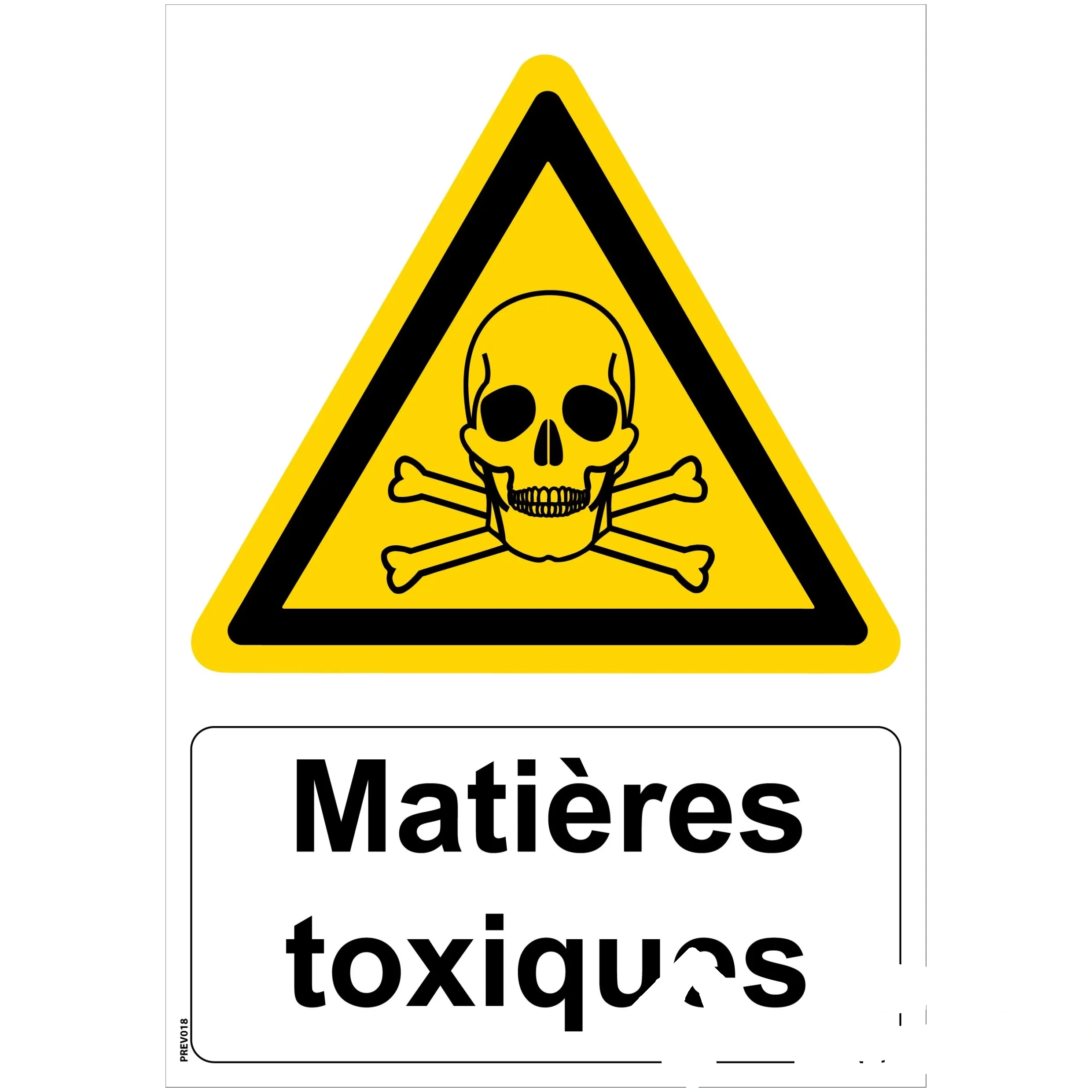 Panneau "Matières toxiques" - PVC A4 — image 1