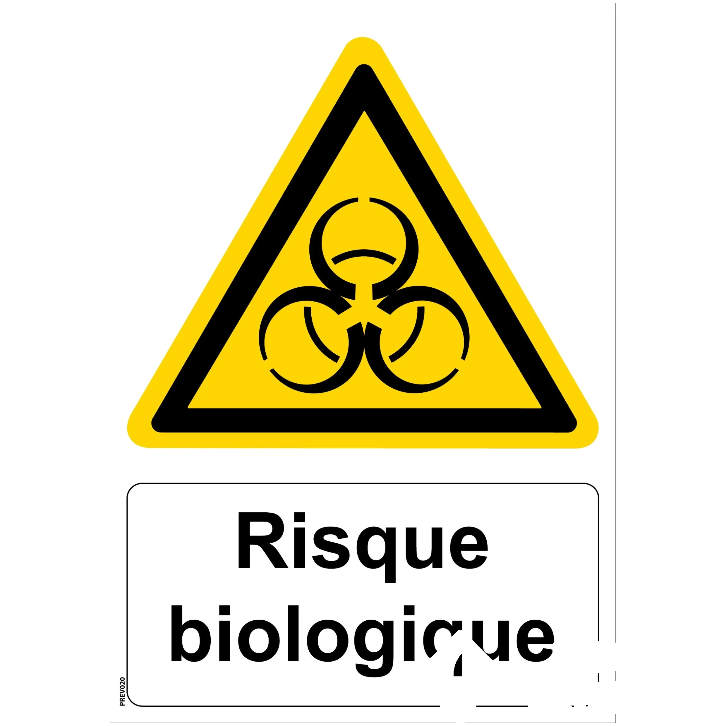 Panneau "Risque biologique" - PVC A4 — image 1