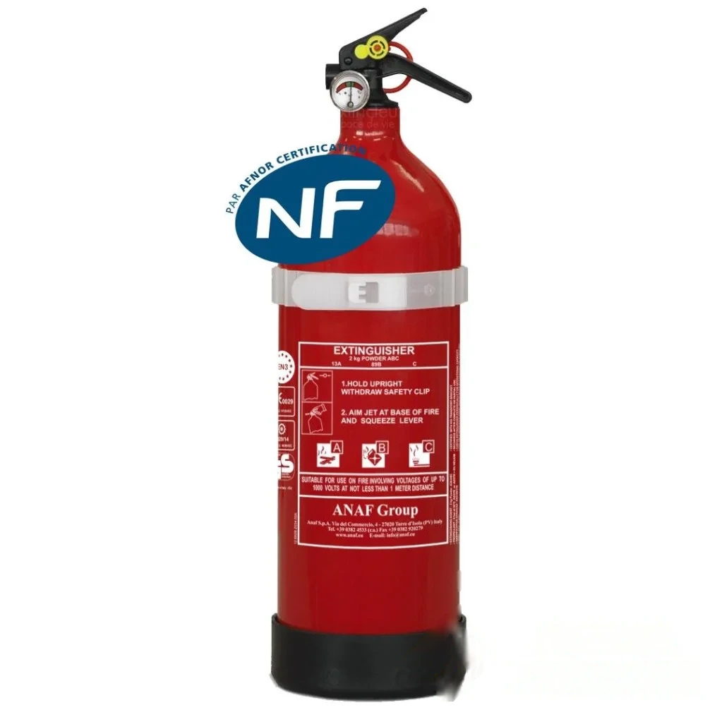 Extincteur à poudre ABC 2 kg Idéal voiture, bateaux ANTIROUILLE NF & MED — image 1
