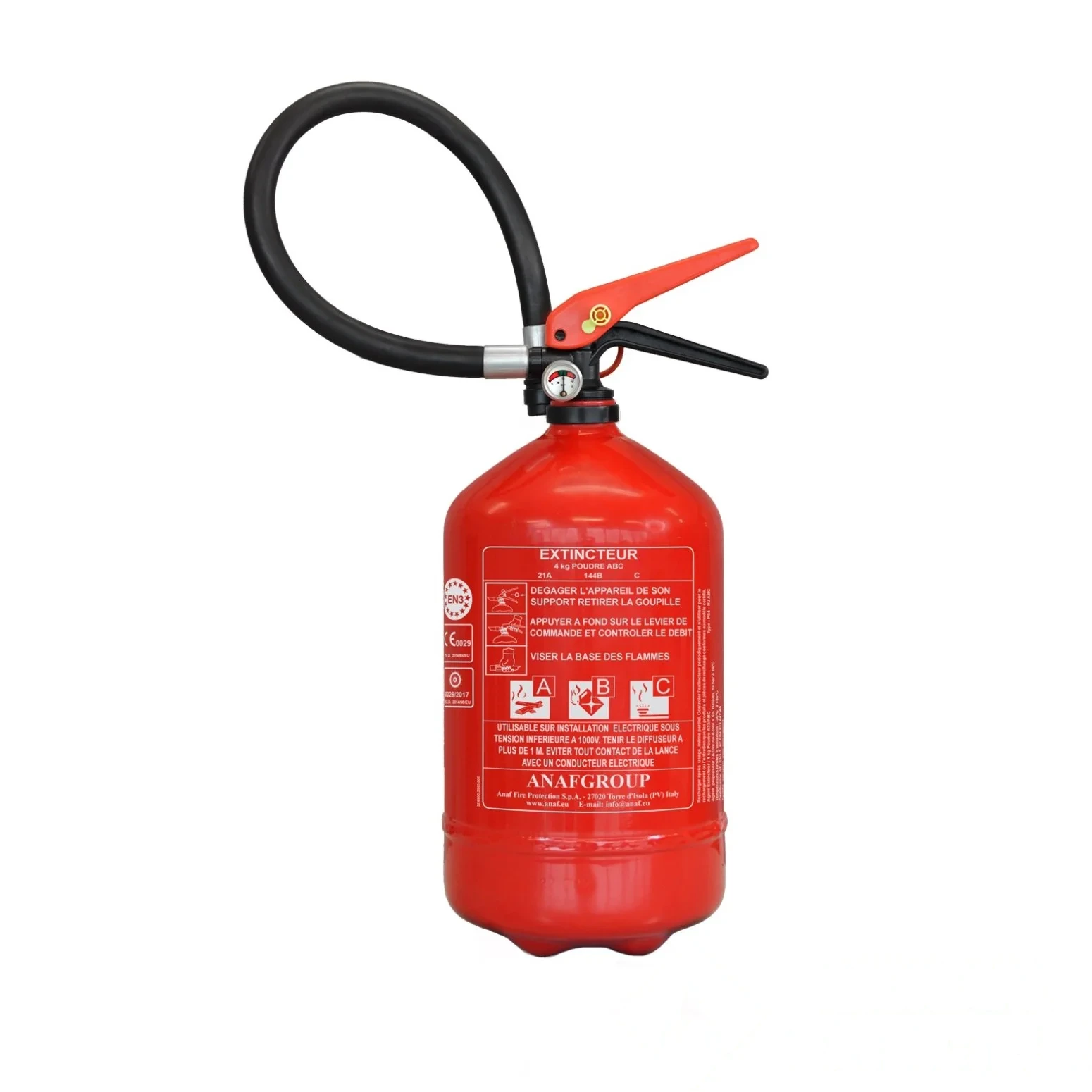 Extincteur à poudre ABC 4 kg - NF - Marquer Anaf — image 1