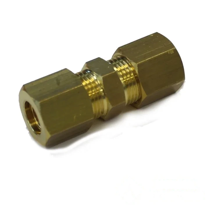 RACCORD Laiton pour CUIVRE union DROIT Ø 5 mm avec olives imperdables — image 1