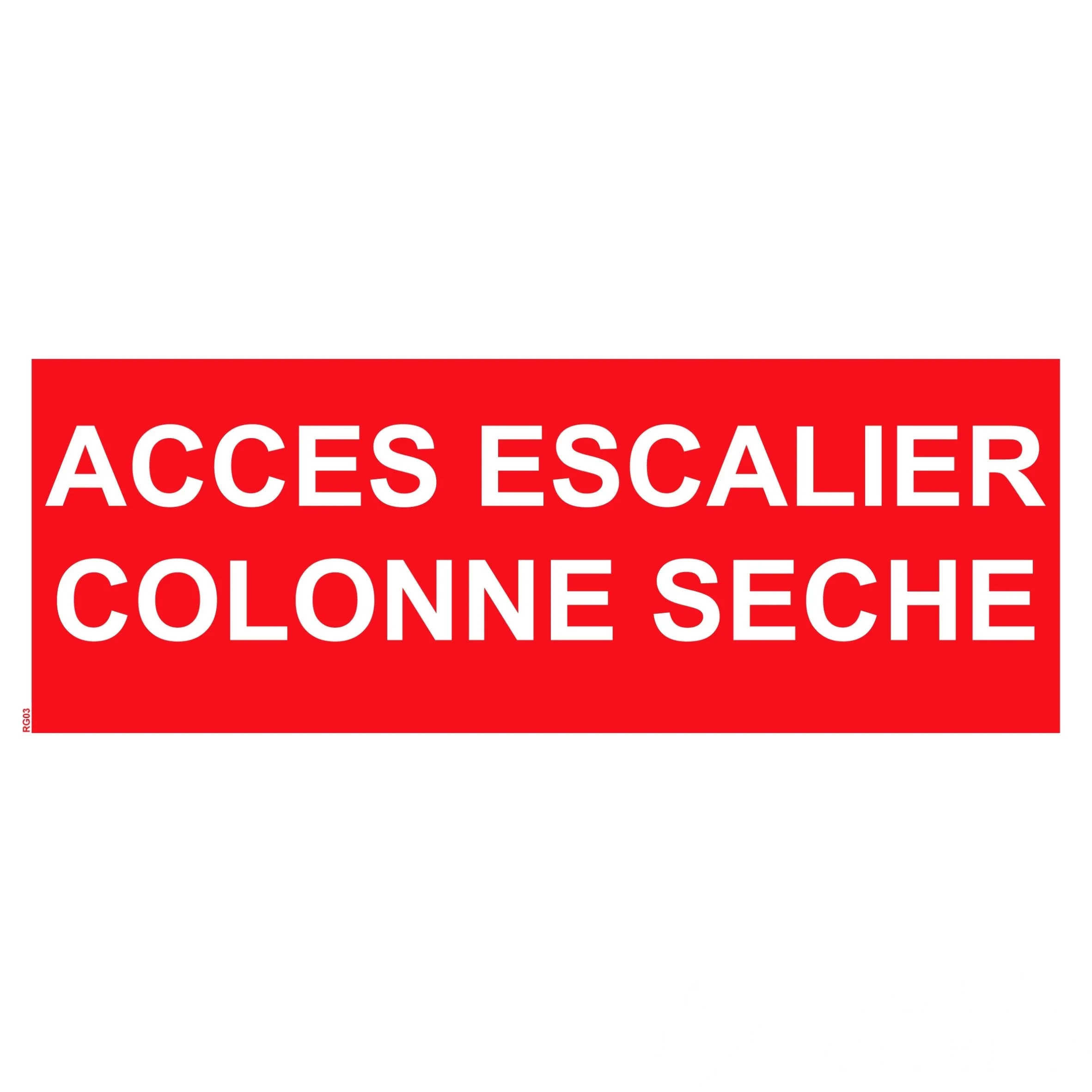 Accès escalier colonne sèche PVC - 200 × 80 mm