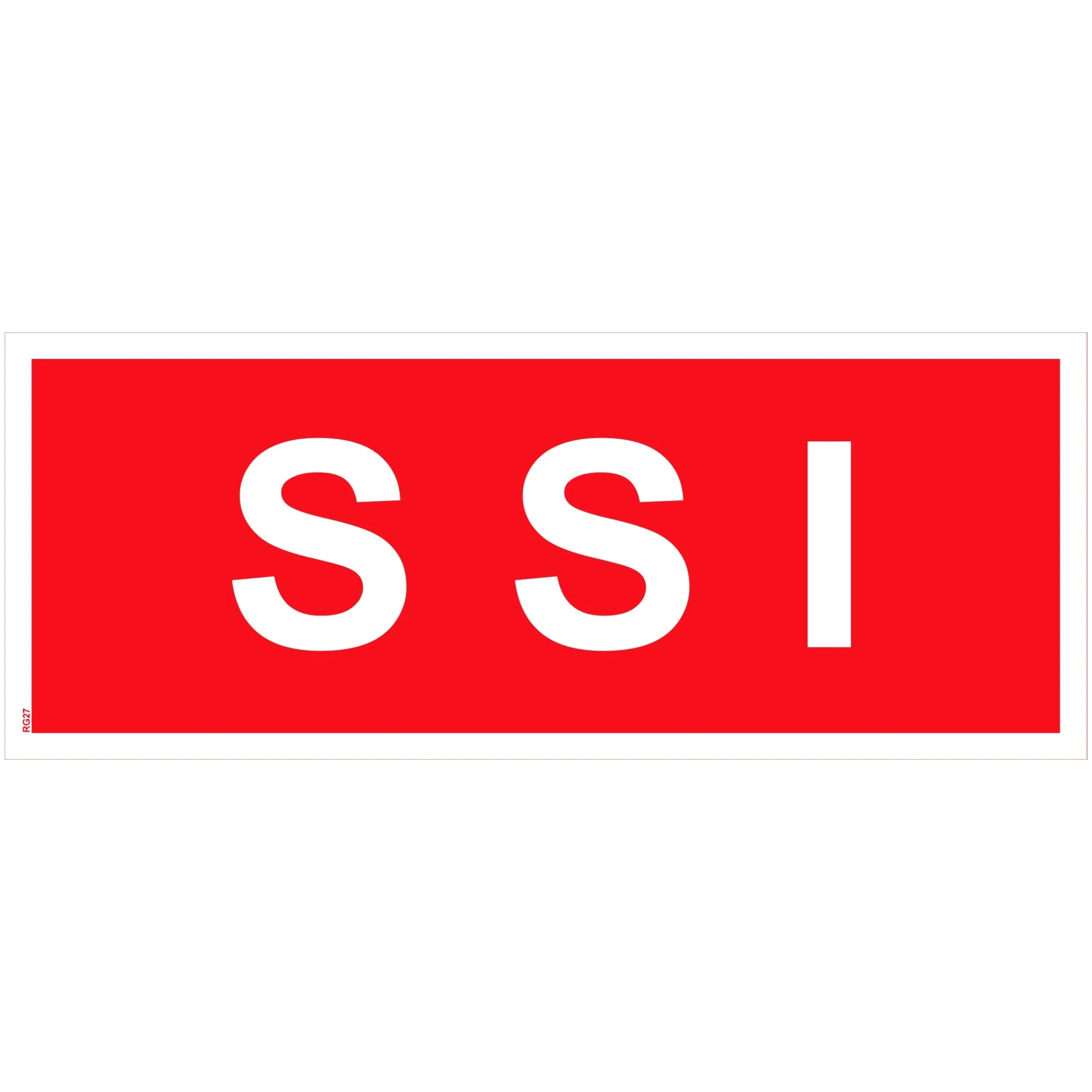 Panneau "SSI" PVC - 200 × 80 mm — image 1