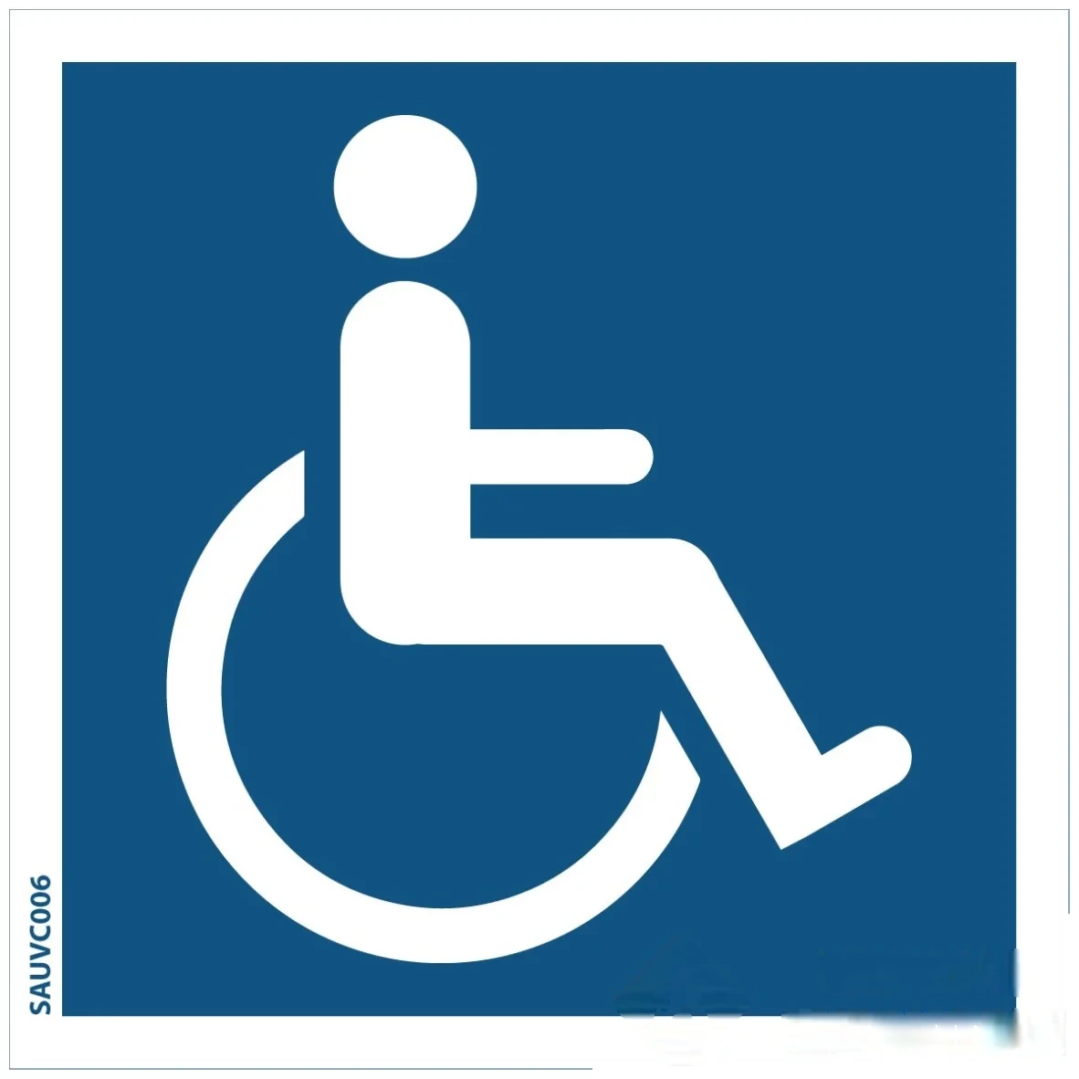 Panneau "PMR" - PVC 200 × 200 mm — image 1