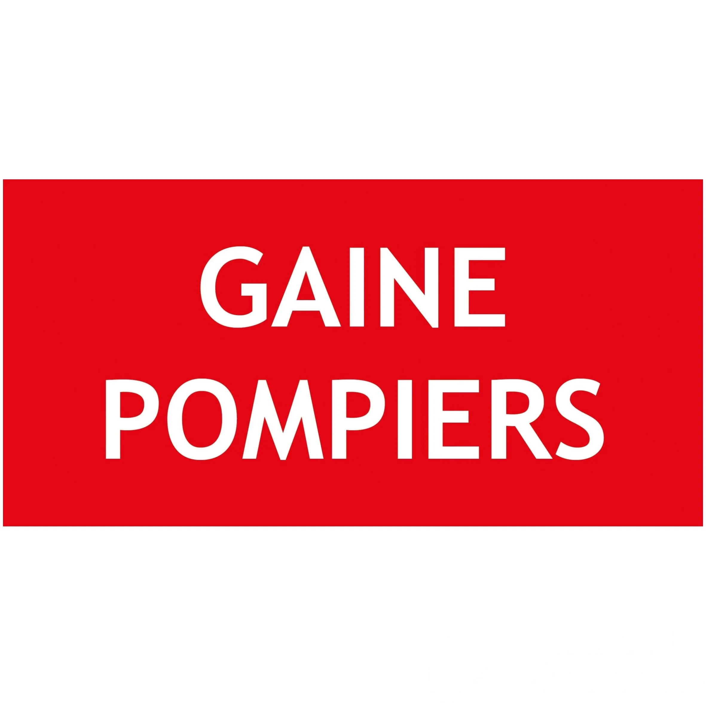 "GAINE POMPIERS" PVC rigide 200 × 100 mm