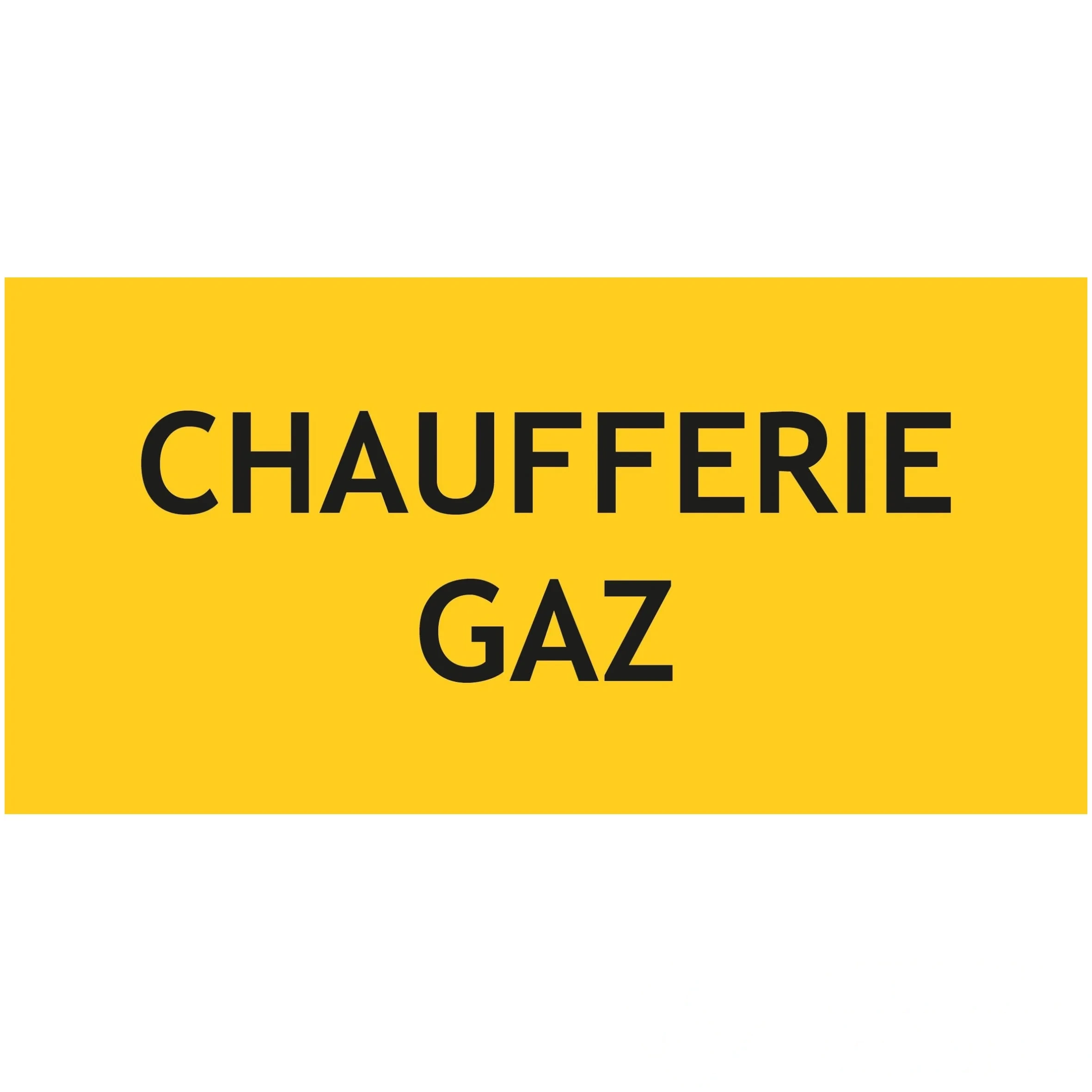 Panneau chaufferie gaz - L.200 x H.100 mm — image 1