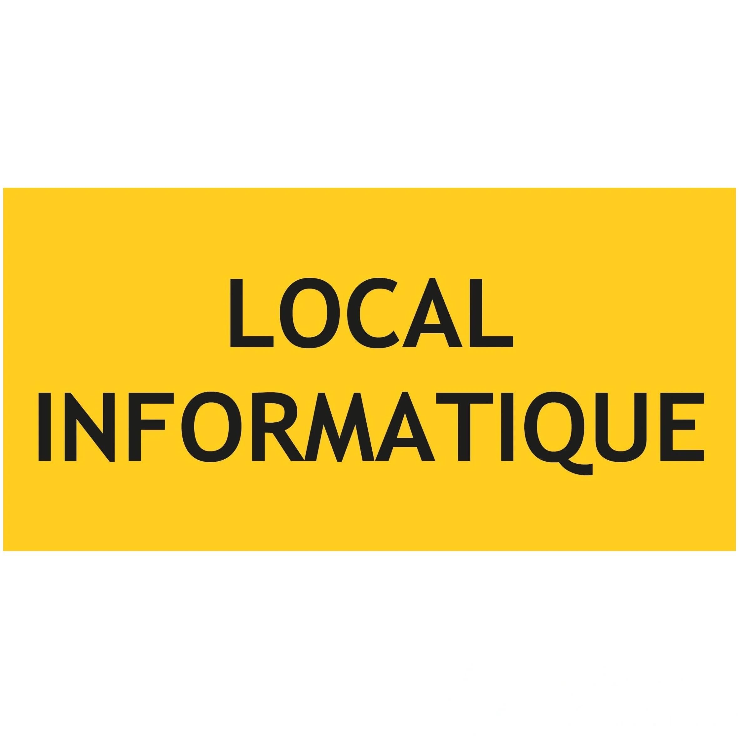 Panneau local informatique - L.200 x H.100 mm — image 1