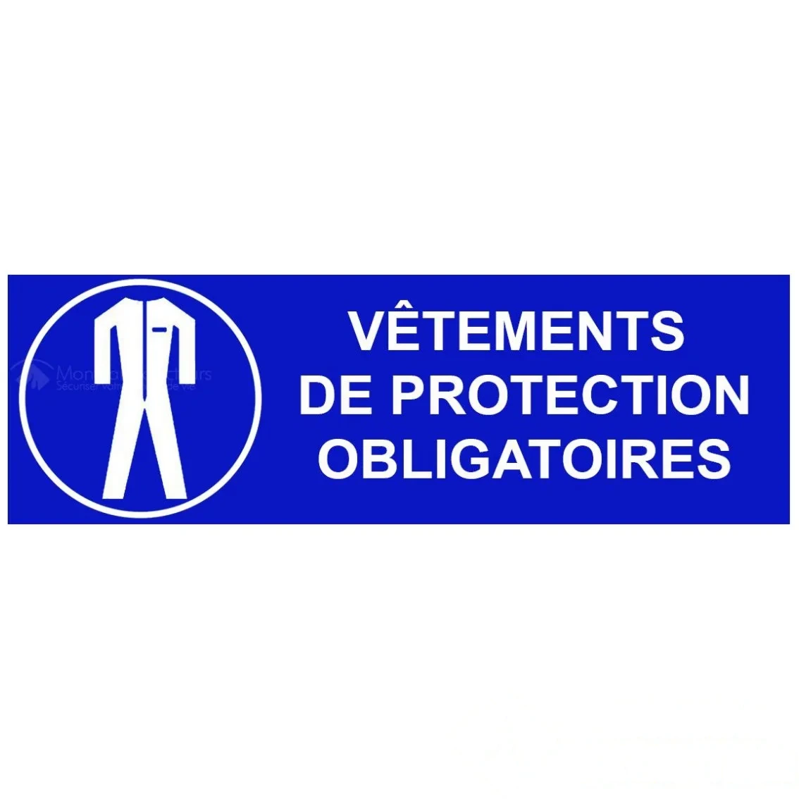 Panneau "vêtement protection obligatoire" - L.300 x H.100 mm — image 1