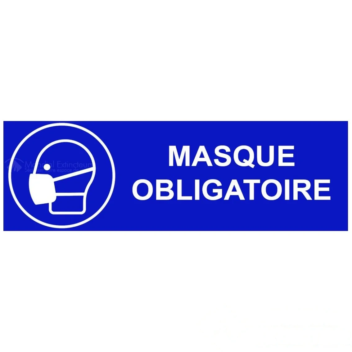 Panneau "Masque obligatoire" - L.300 x H.100 mm — image 1