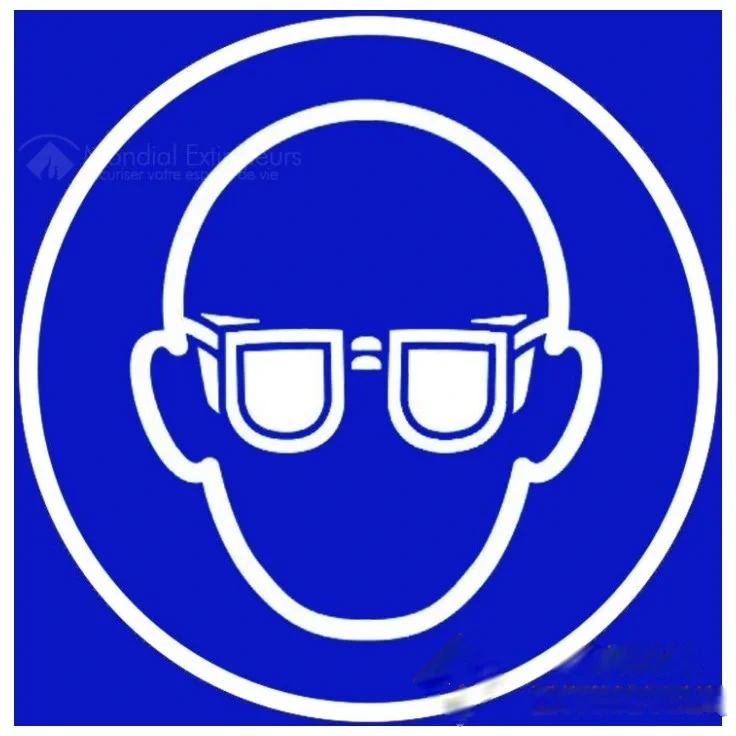Panneau "Lunettes obligatoires" - L.200 x H.200 mm — image 1