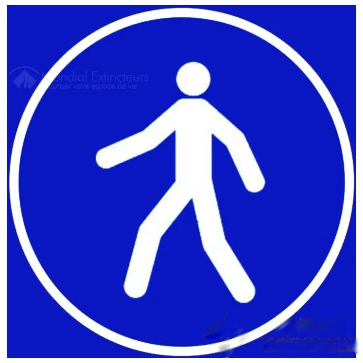Panneau "Passage obligatoire" - L.200 x H.200 mm — image 1