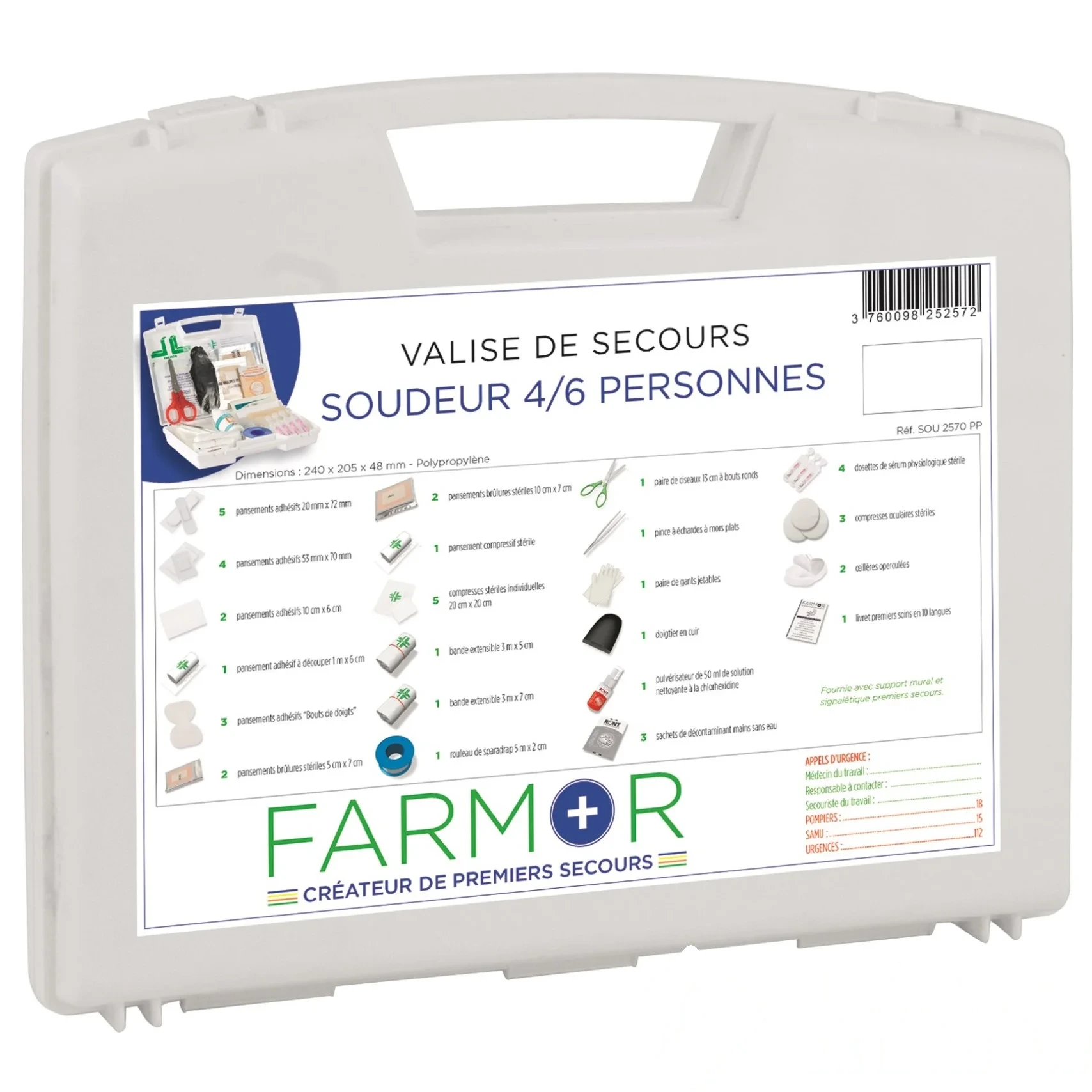 Valise de secours Soudeur 4/6 personnes — image 1