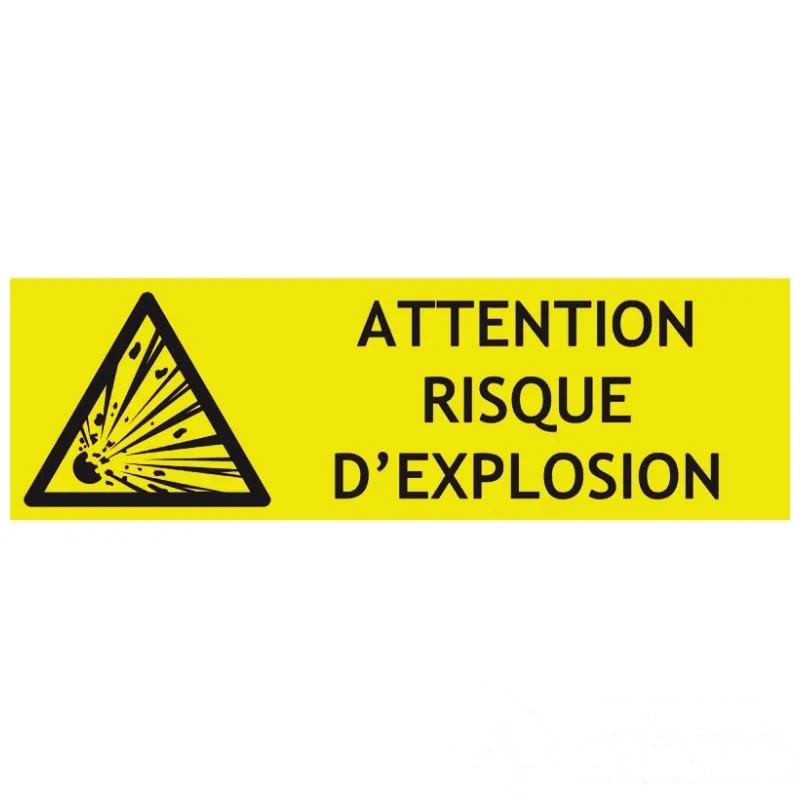 Panneau risque d'explosion - L.300 x H.100 mm — image 1