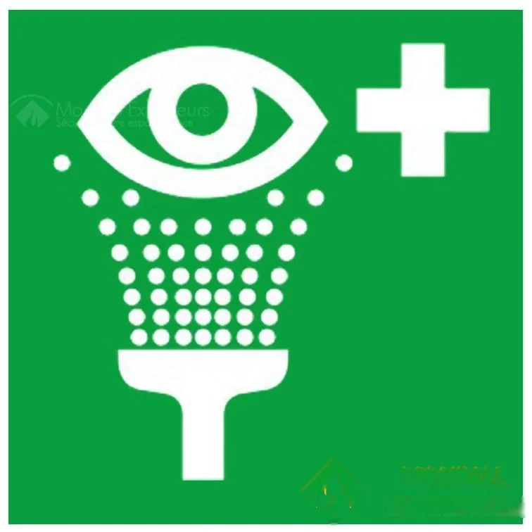 Panneau fontaine lave yeux - L.200 x H.200 mm — image 1
