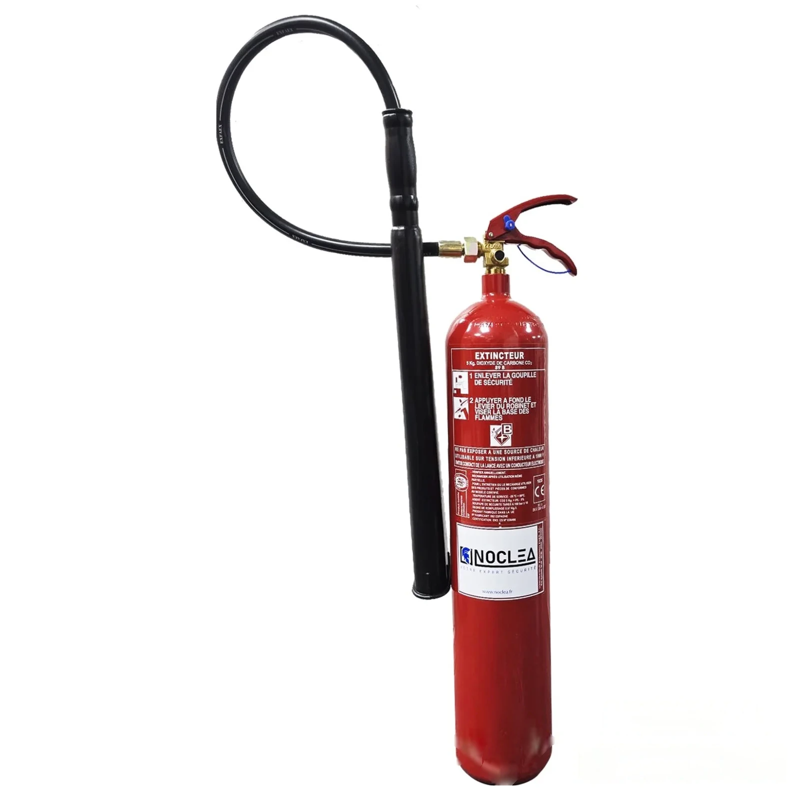 Extincteur CO₂ 5 kg Norme CE - Gamme MOBIAK