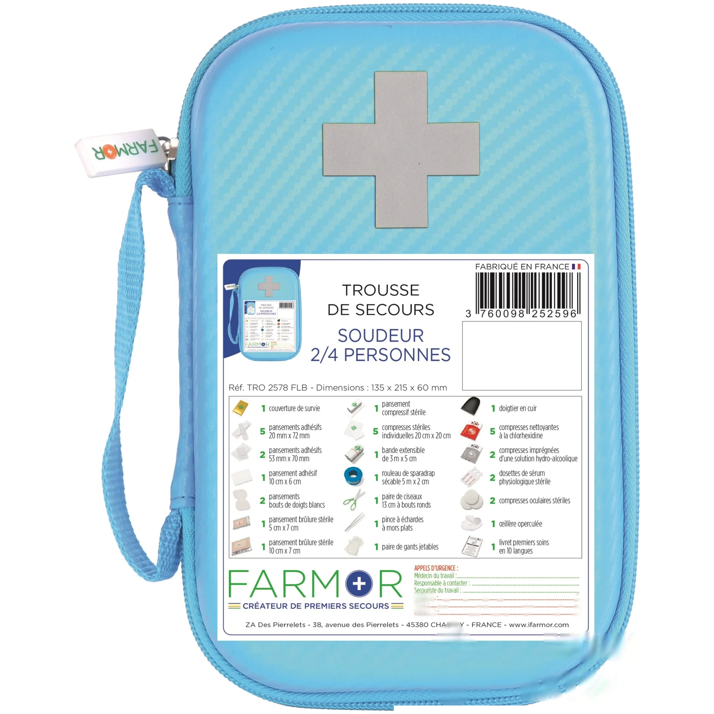 Trousse de secours soudeur - 2/4 personnes — image 1