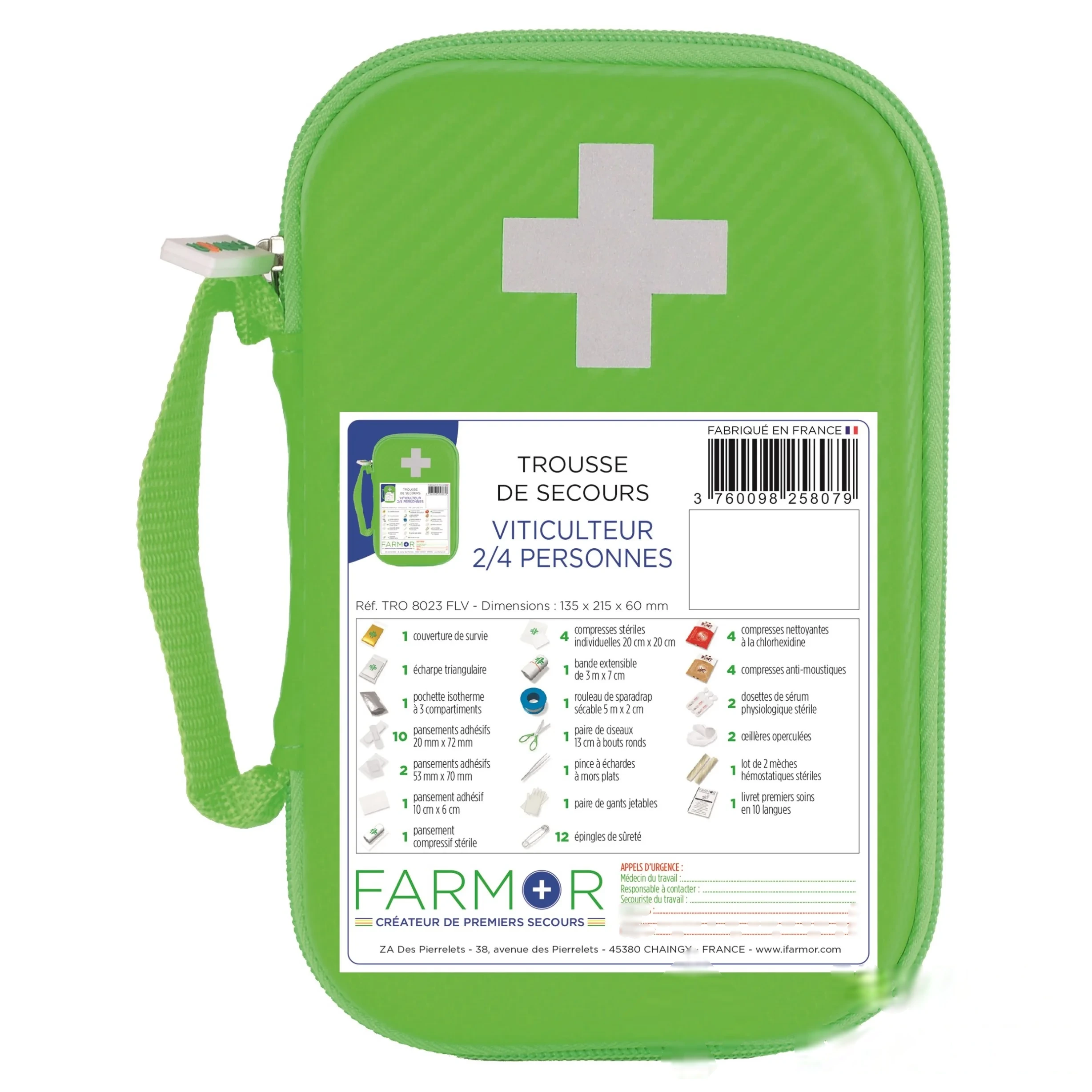 Trousse de secours viticulteur - 2/4 personnes — image 1