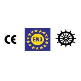 Extincteur CO₂ capacité 5 kg CE avec support de fixation