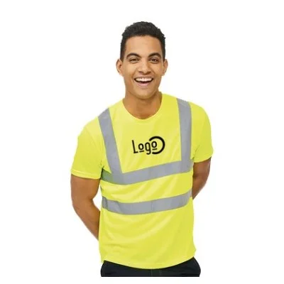5 tee-shirts haute visibilité jaunes - Taille XXL - Cœur et dos — image 1