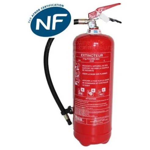 Extincteur à poudre ABC 9 kg - NF - Marque Mobiak — image 1