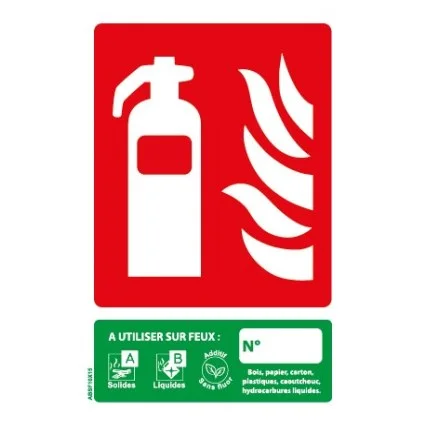 Panneau PVC eau pulvérisée additif SANS FLUOR 15 × 20 cm - Classe AB — image 1