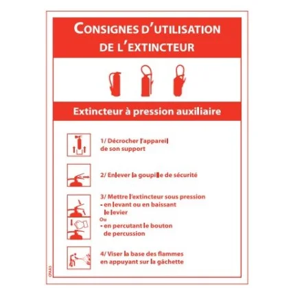 Consigne d’utilisation extincteur PA A5 — image 1