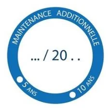 100 Étiquettes Maintenance Additionnelle - Ø 5 cm