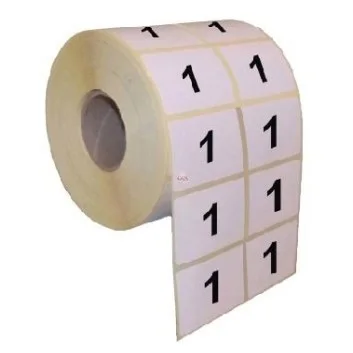 Numérotation Extincteurs - 200 chiffres par rouleau - Chiffre 1 - 15 × 20 mm — image 1